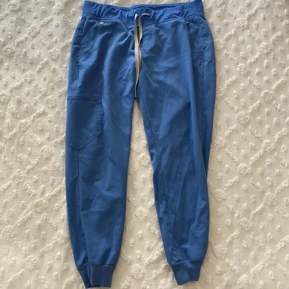 Figs Technical Collection Zamora Jogger Scrub Pants Womens Sz Medium P Ceil Blue - Picture 2 of 4